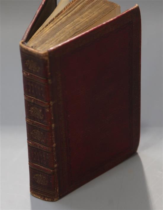 Book of Common Prayer, 8vo, red morocco gilt, Oxford 1710, bound with The Whole Book of Psalms, William